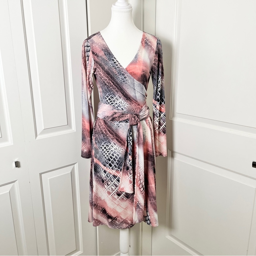 Jacqueline Conoir Pink Python Print Wraparound Dress, Spring/Summer 2026 Trend